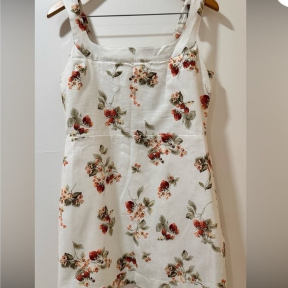 Abercrombie & Fitch Floral Mini Dress in Red and Green